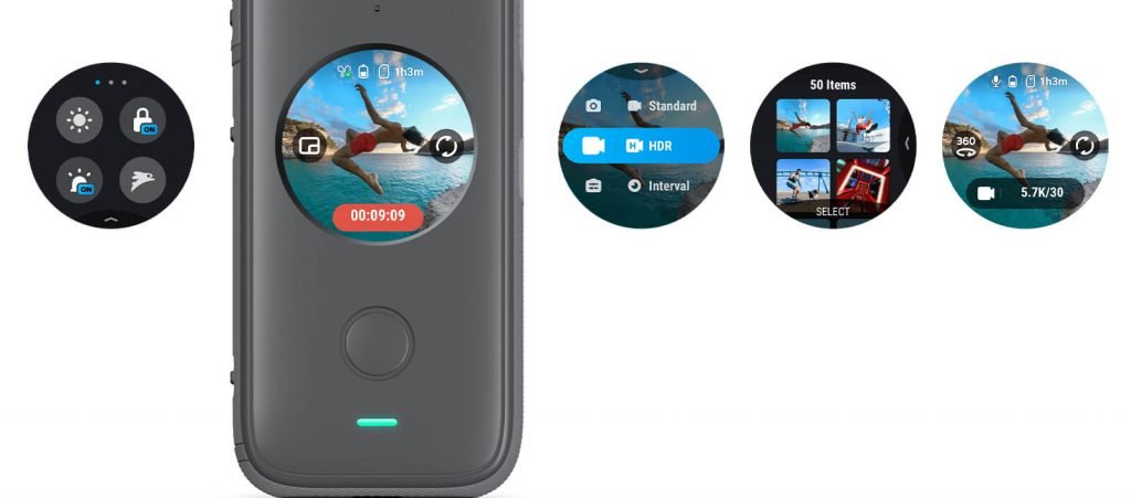 insta360 one x2 5.7k 360 kamera detay